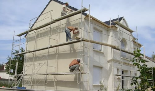 Les travaux façade à Metz et Guessling-Héméring 